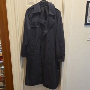 Men's Navy Trench Coat